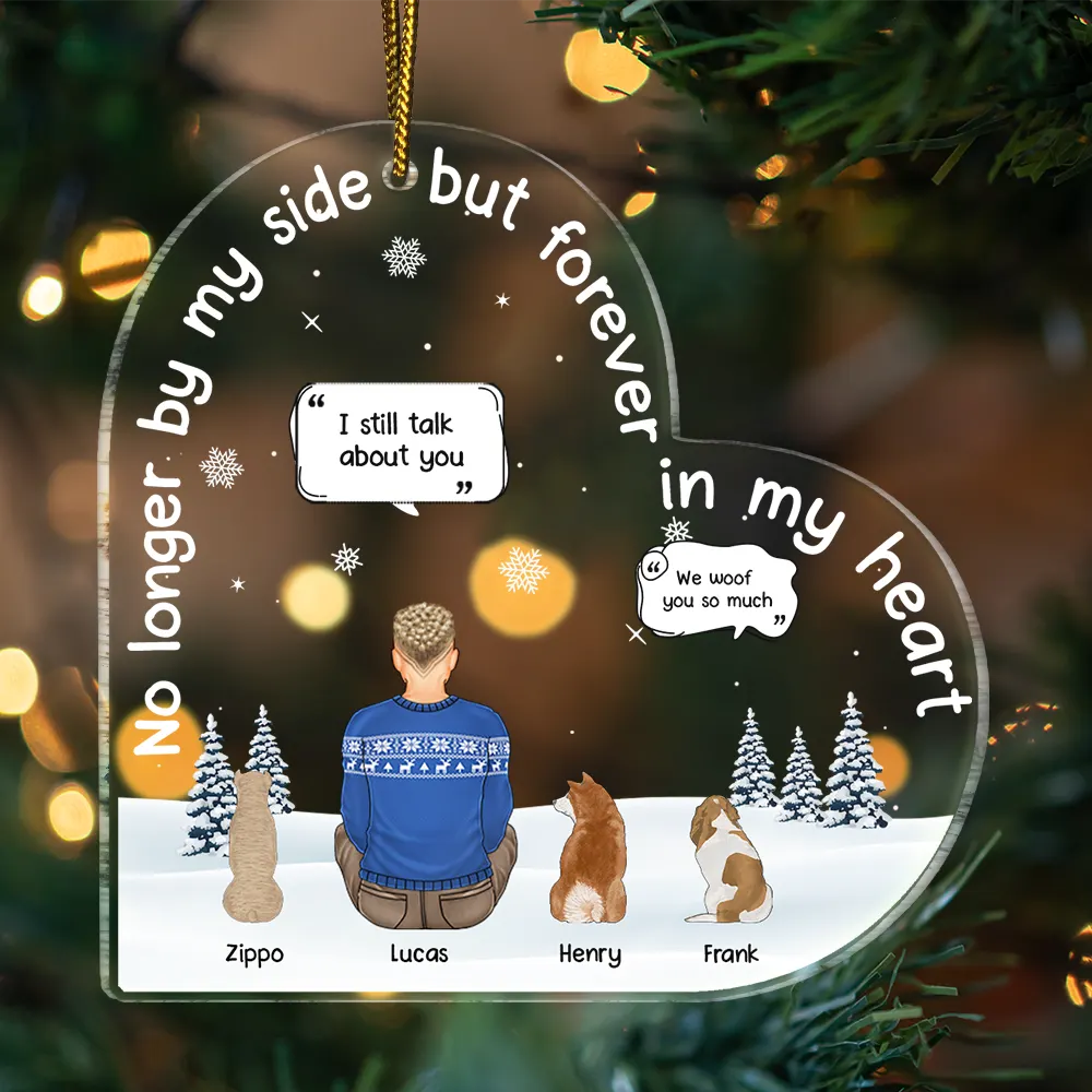 Personalized Pet Memorial For Loved One Ornament - Our Hearts Changed Forever Keepsake