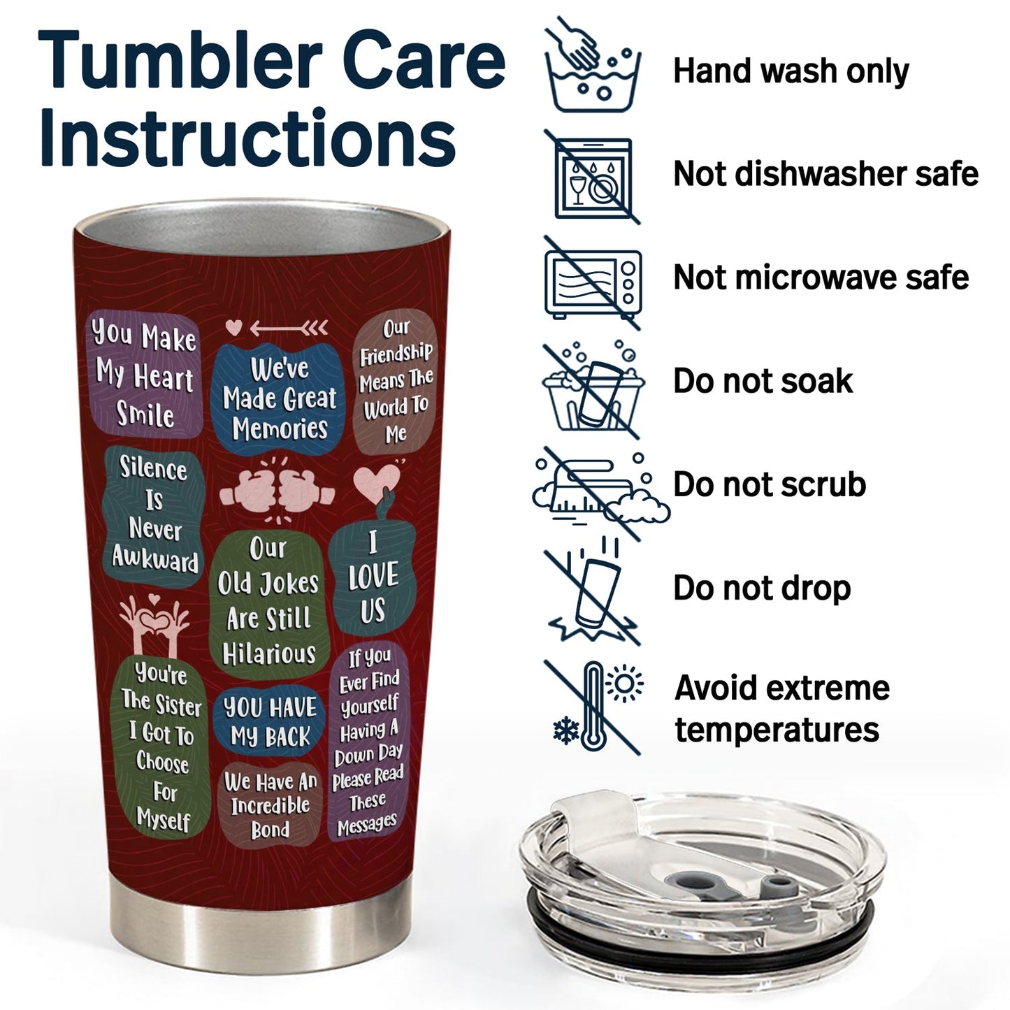 Personalized Best Friend Tumbler: '10 Reasons Why You Are My Bestie' Gift