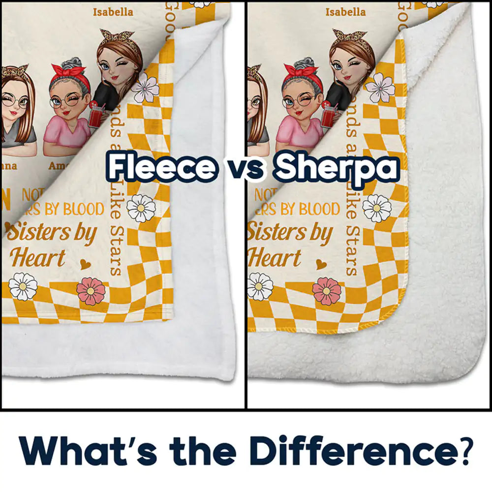 Custom 'Best Friends Forever' Blanket - Personalized Sisters by Heart Gift