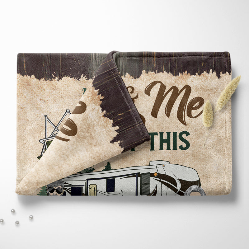 Heartfelt Personalized 'Camping Partners For Life' Blanket for Couples