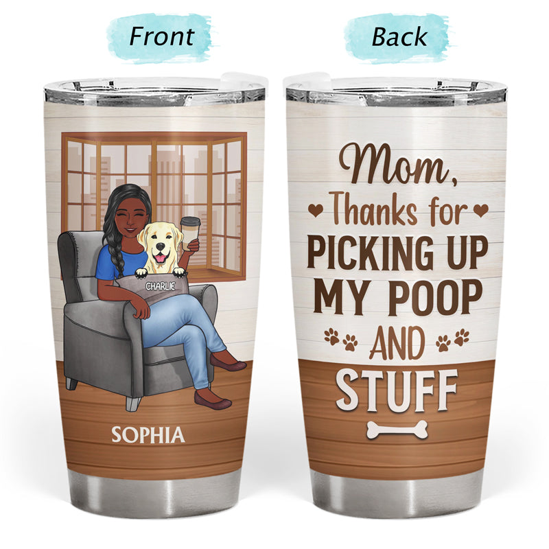 Best Dog Mom Ever - Personalized Thank You Tumbler