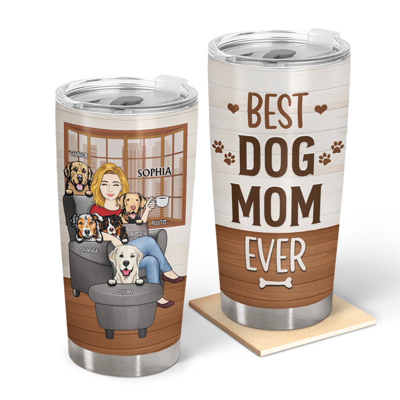 Best Dog Mom Ever - Personalized Thank You Tumbler