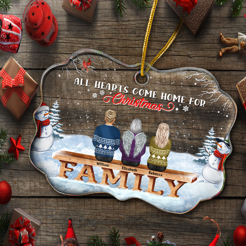 Personalized Family Christmas Ornament: 'Where Life Begins & Love Never Ends'