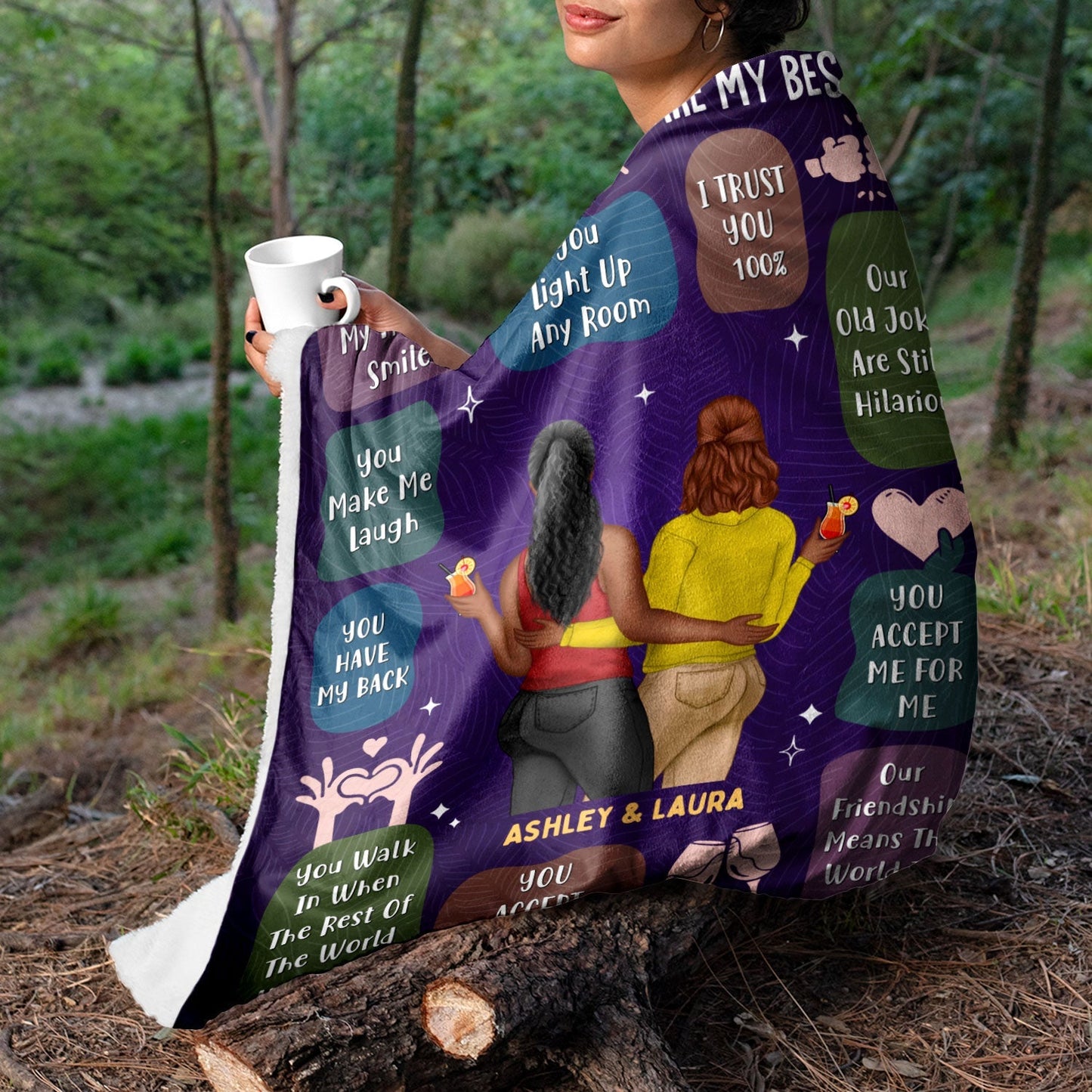 Reasons Why You Are My Bestie -  Personalized Blanket - Holiday, Birthday, Loving Gift For Friends, Colleagues