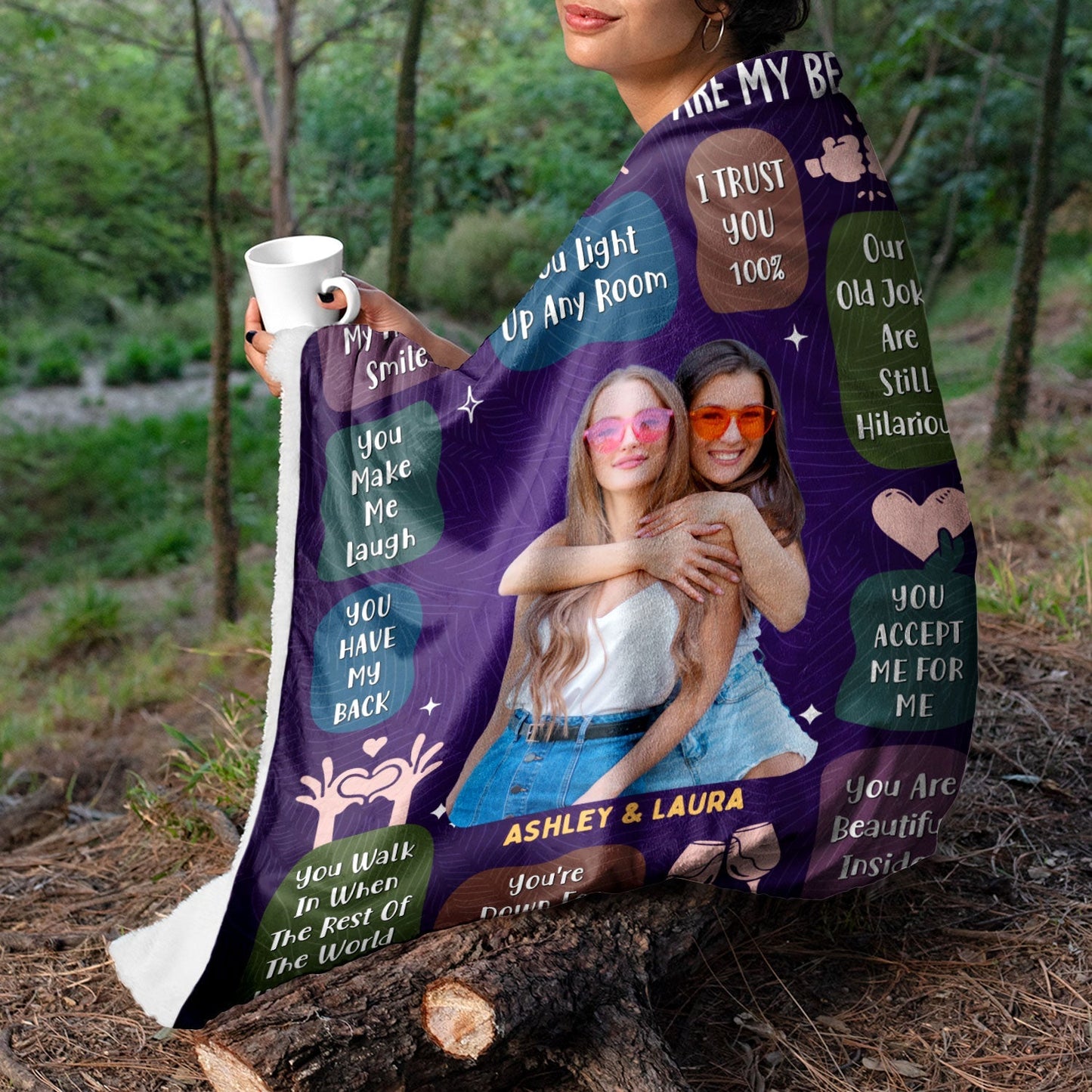 10 Reasons Why You Are My Bestie -Personalized Custom Photo  Blanket