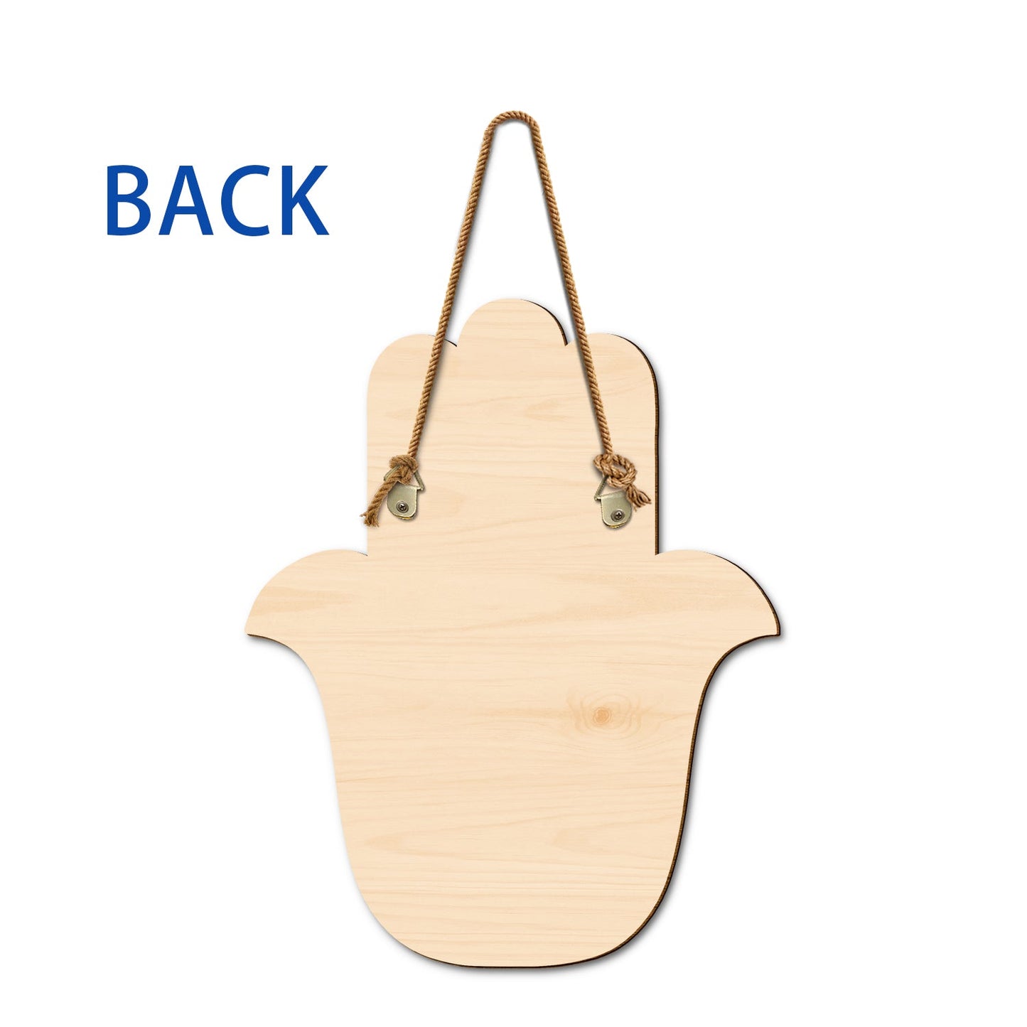 Personalized Hamsa Wood Sign: "Please Be Mindful Of The Energy You Bring"