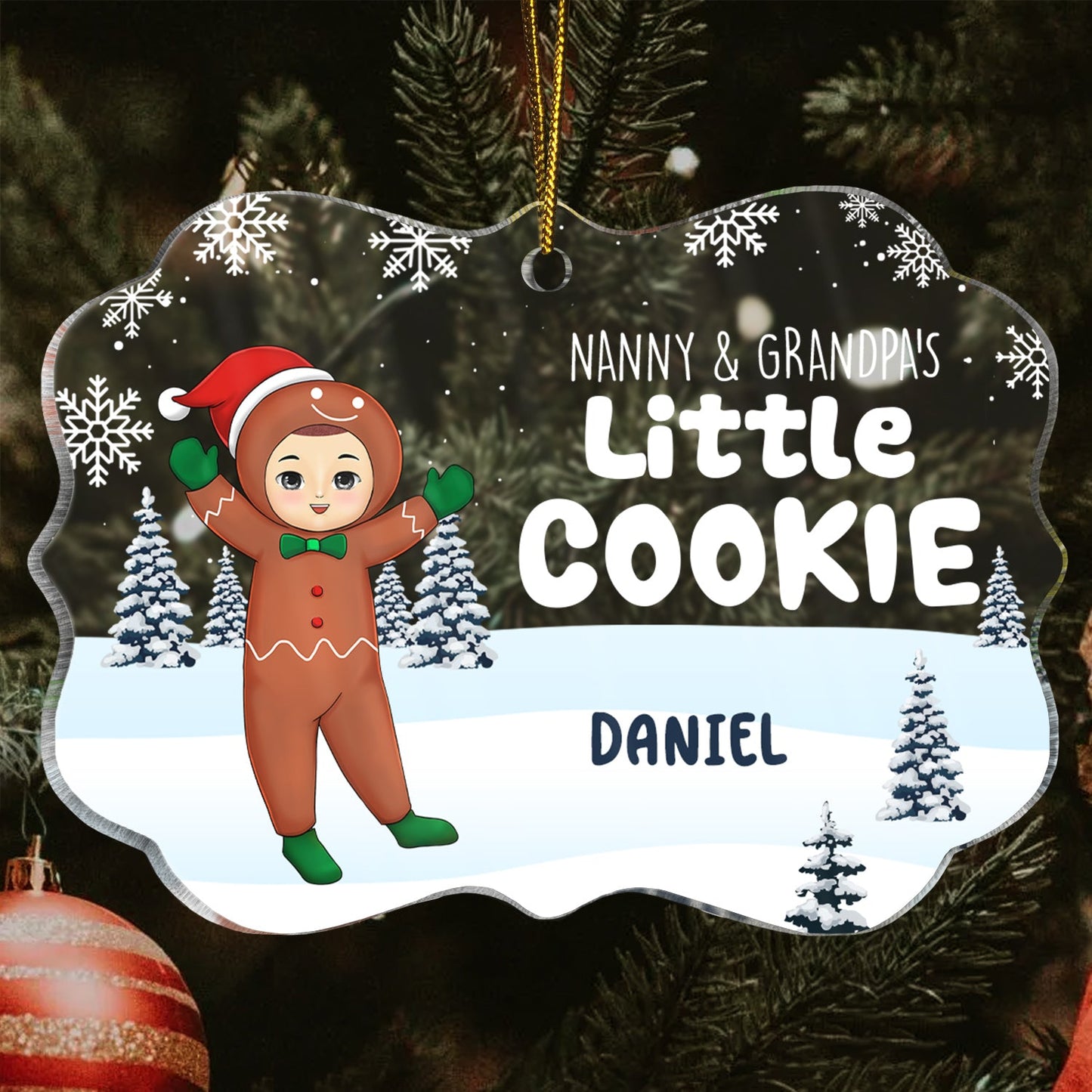 Personalized 'Mom & Dad's Perfect Batch' Christmas Tree Ornament