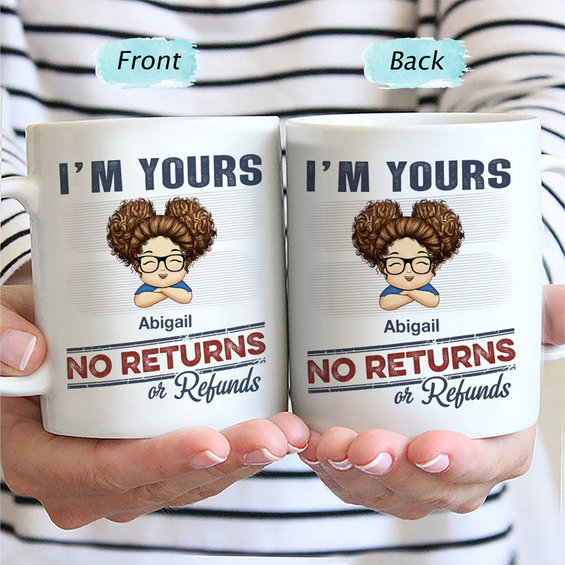 No Returns Or Refunds! Chibi Grandkids Personalized Mug - Funny Gift for Parents & Grandparents