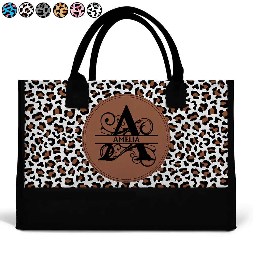 Personalized Monogram Tote Bag - Custom Name Gift for Mom & Her