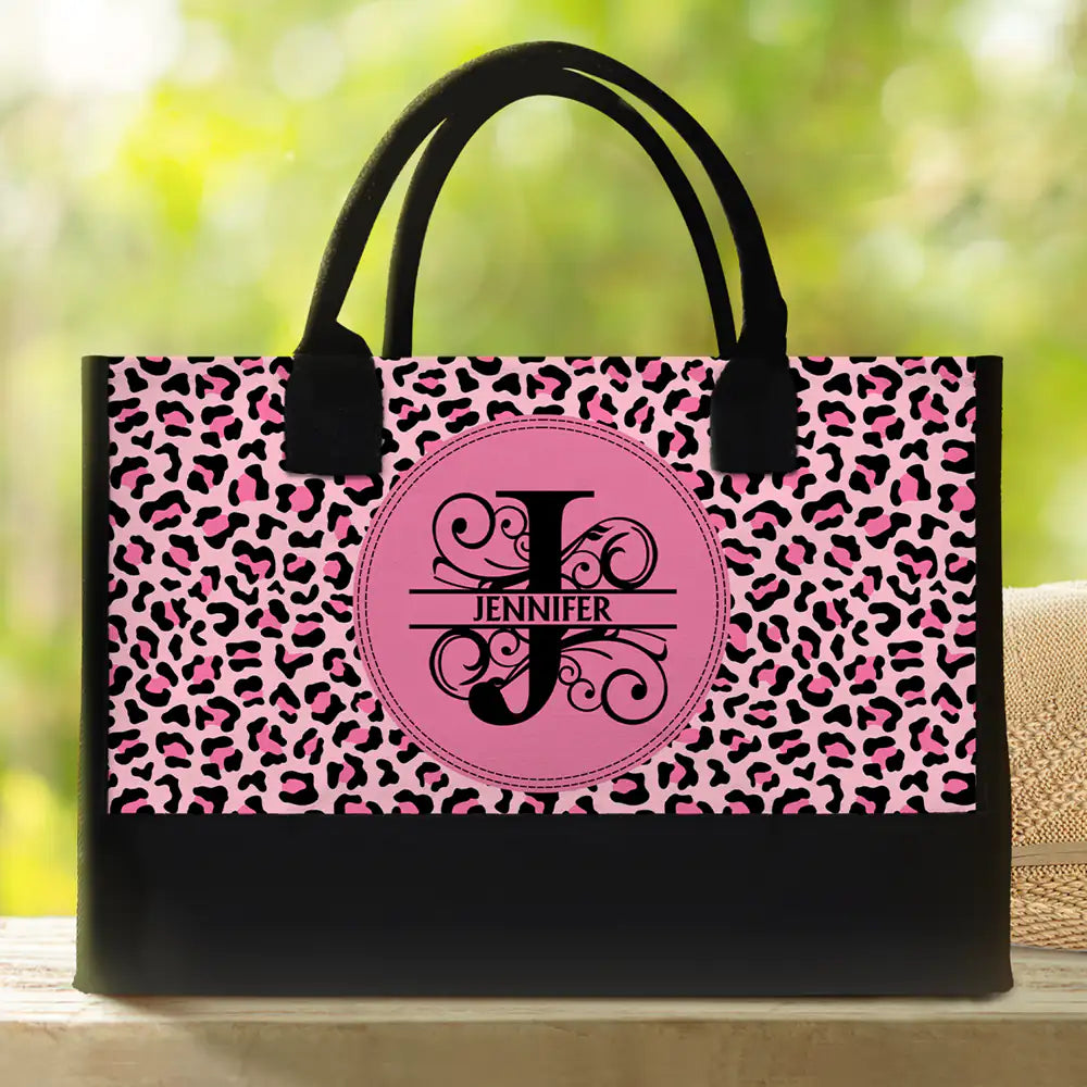 Personalized Monogram Tote Bag - Custom Name Gift for Mom & Her
