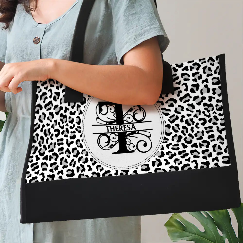 Personalized Monogram Tote Bag - Custom Name Gift for Mom & Her