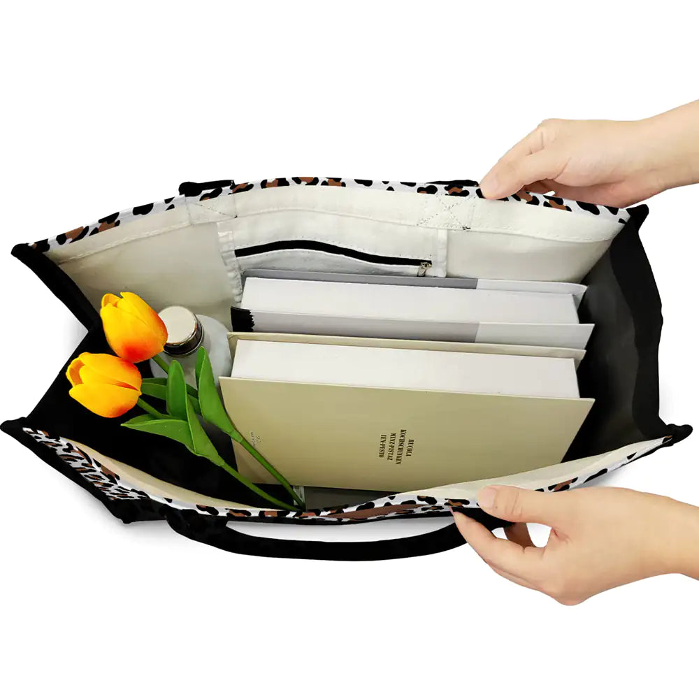 Personalized Monogram Tote Bag - Custom Name Gift for Mom & Her