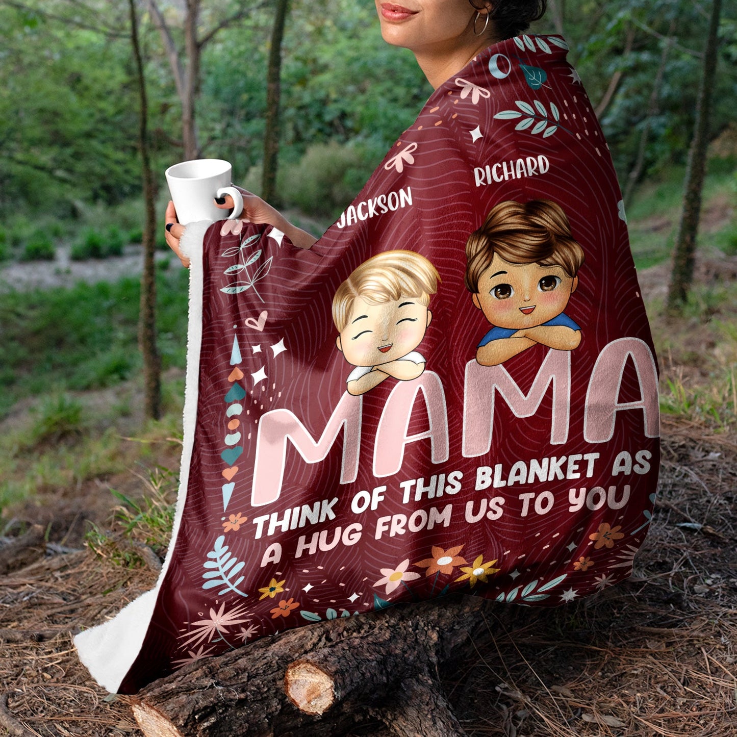 Heartfelt Personalized Blanket for Grandma: A Hug From Us To You