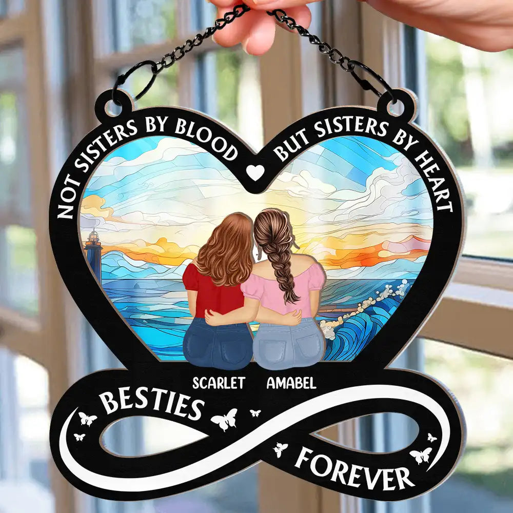 Personalized 'Old Friend' Suncatcher Ornament | Bestie & Sister Keepsake Gift
