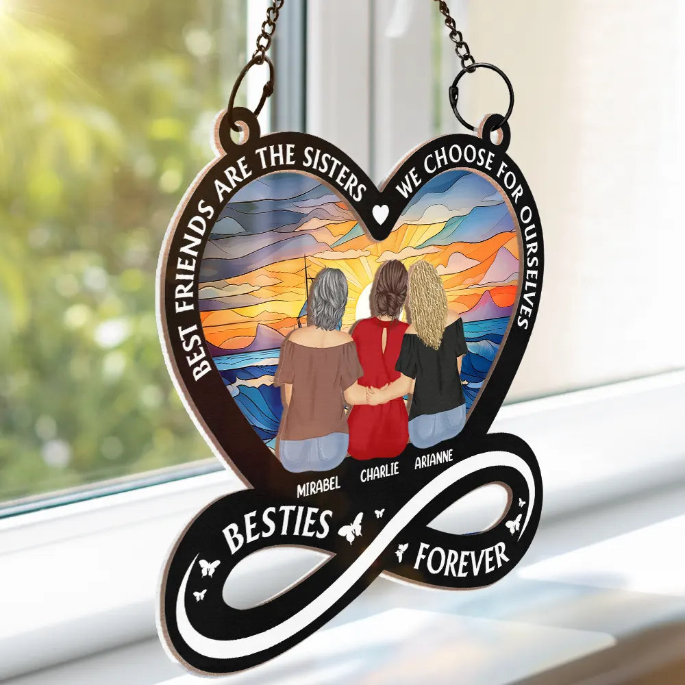 Personalized 'Old Friend' Suncatcher Ornament | Bestie & Sister Keepsake Gift