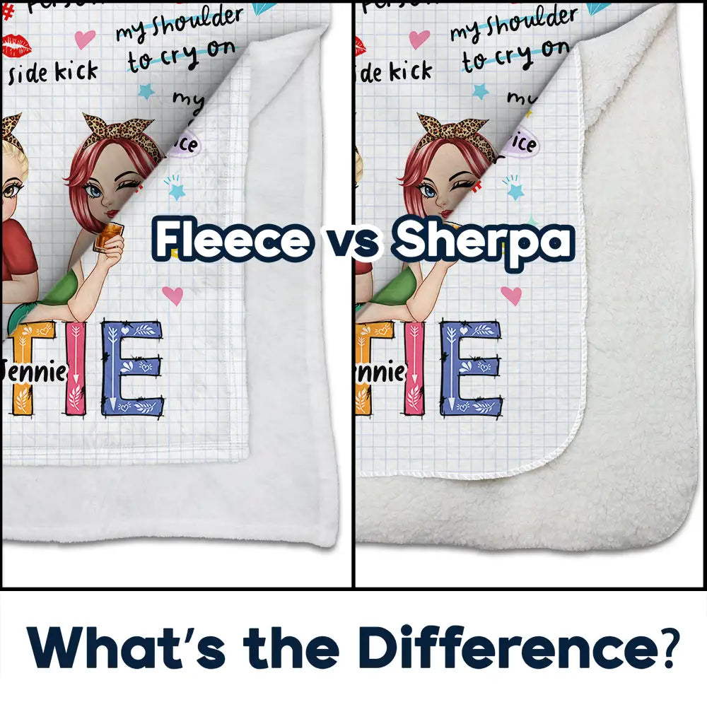 Custom Blanket: Your Friendship, Wrapped in Color (and Love) for Bestie / Sister