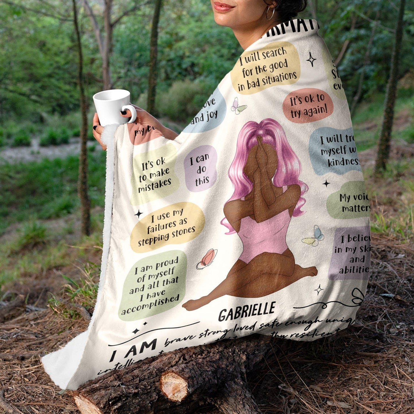 Personalized Morning Affirmations Blanket: Empower Your Day with Self-Love (and Coziness)