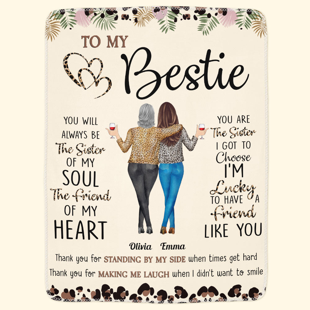 Personalized “To My Bestie” Blanket - Celebrate Your Unbreakable Bond!