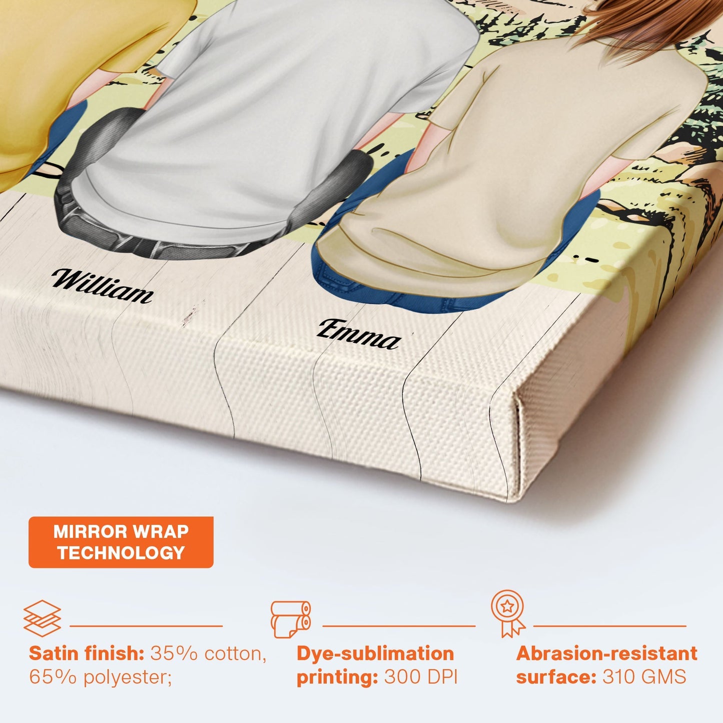 Thanks For Being Our Hero, Listener, Life Mentor - Personalized Canvas