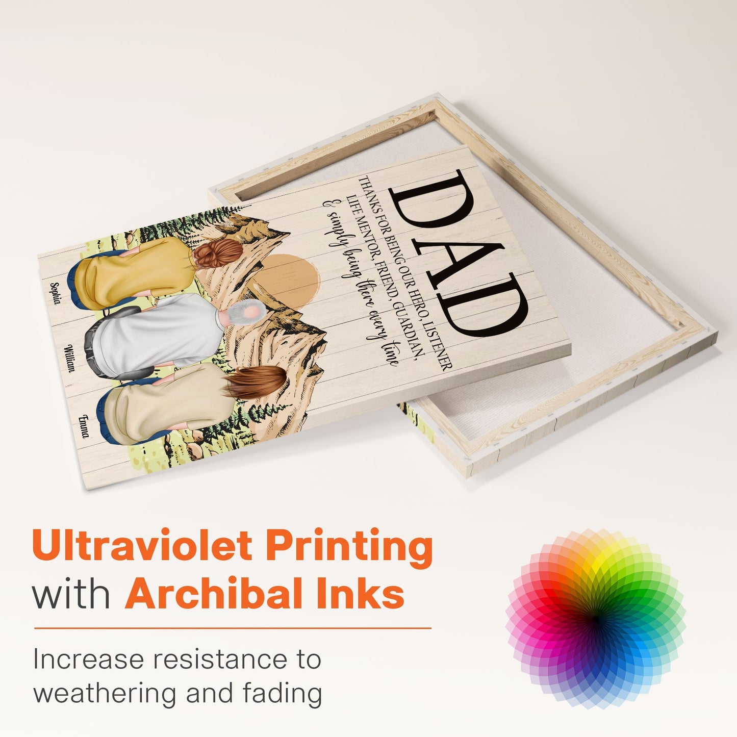 Thanks For Being Our Hero, Listener, Life Mentor - Personalized Canvas