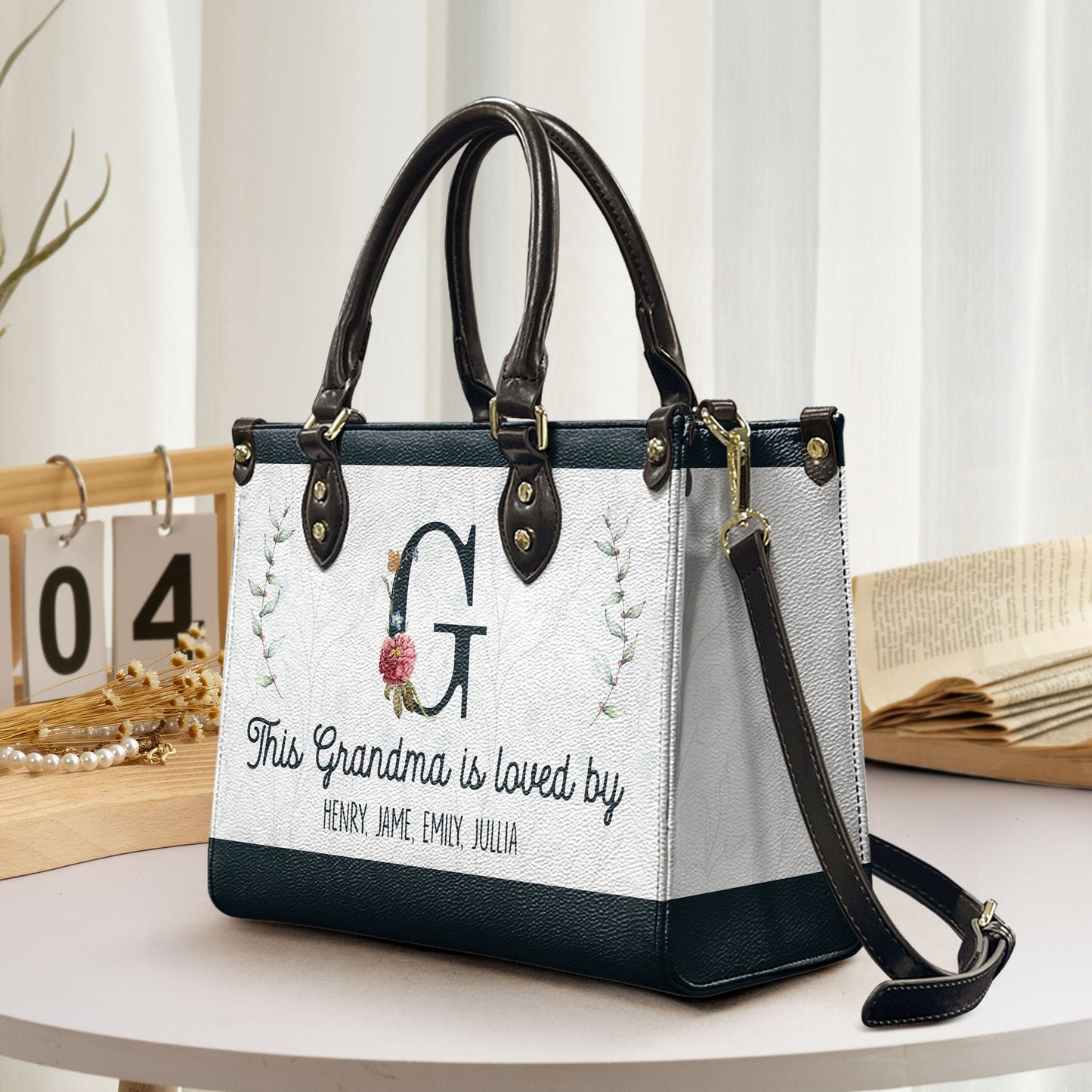 Personalized 'This Grandma Is Loved By' Tote Bag - Gift for Grandma