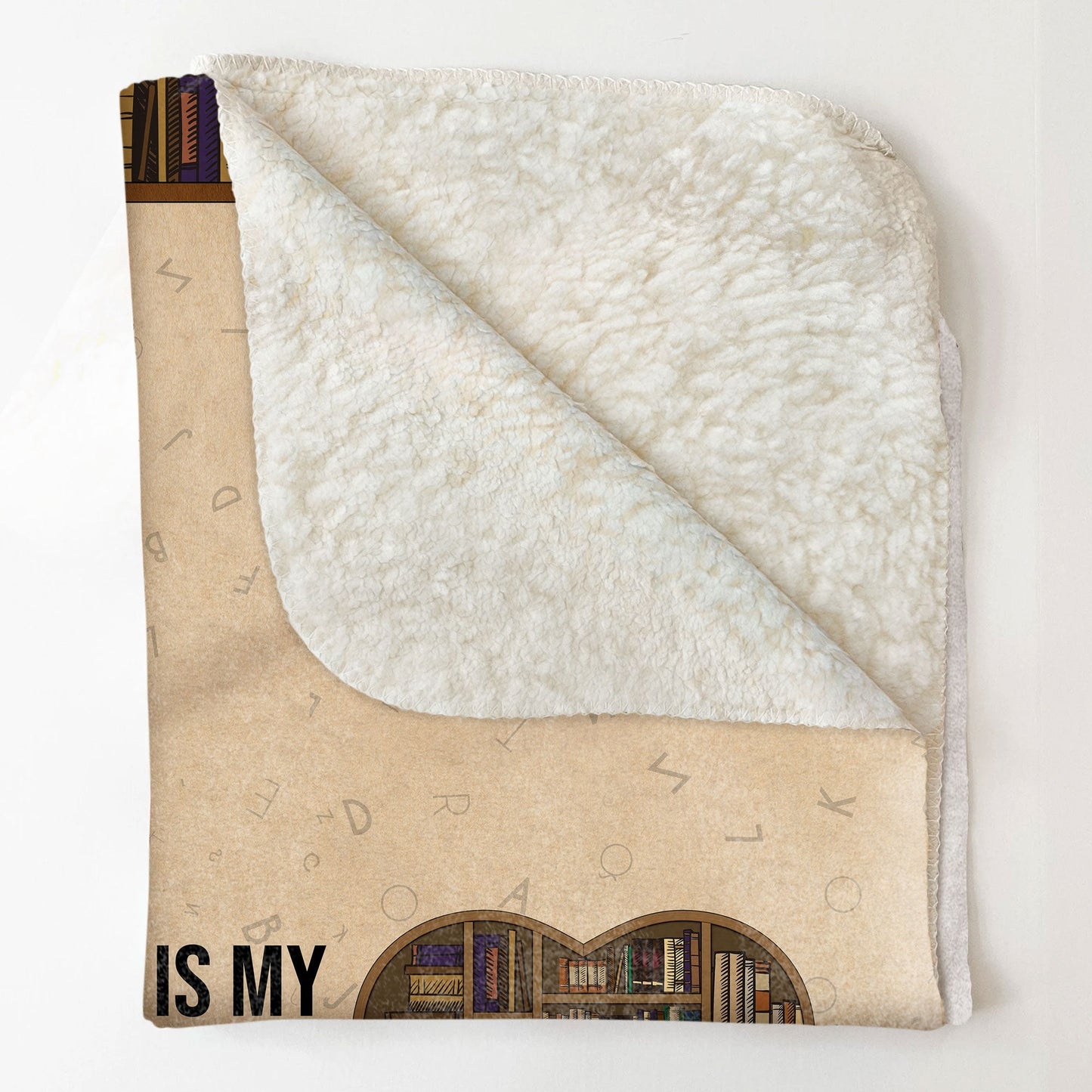 Personalized 'This Is My Book Reading Blanket' for Book Lovers & Readers