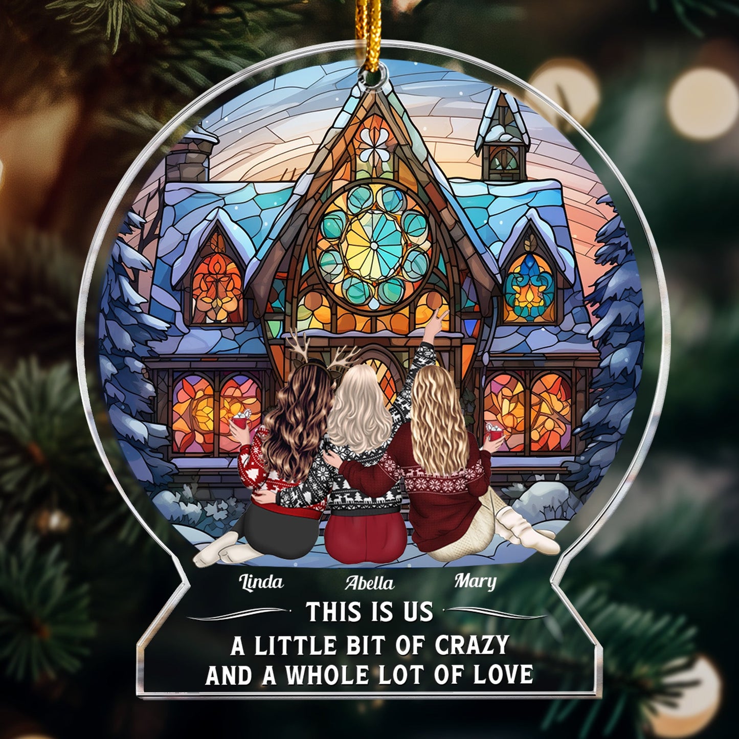 Personalized Best Friends Christmas Ornament - 'Our Friendship Is Endless' Keepsake