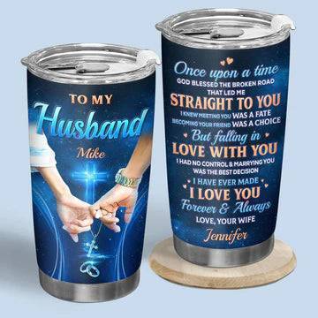 Heartfelt Personalized "Love You Forever & Always" Tumbler for Husband Wife