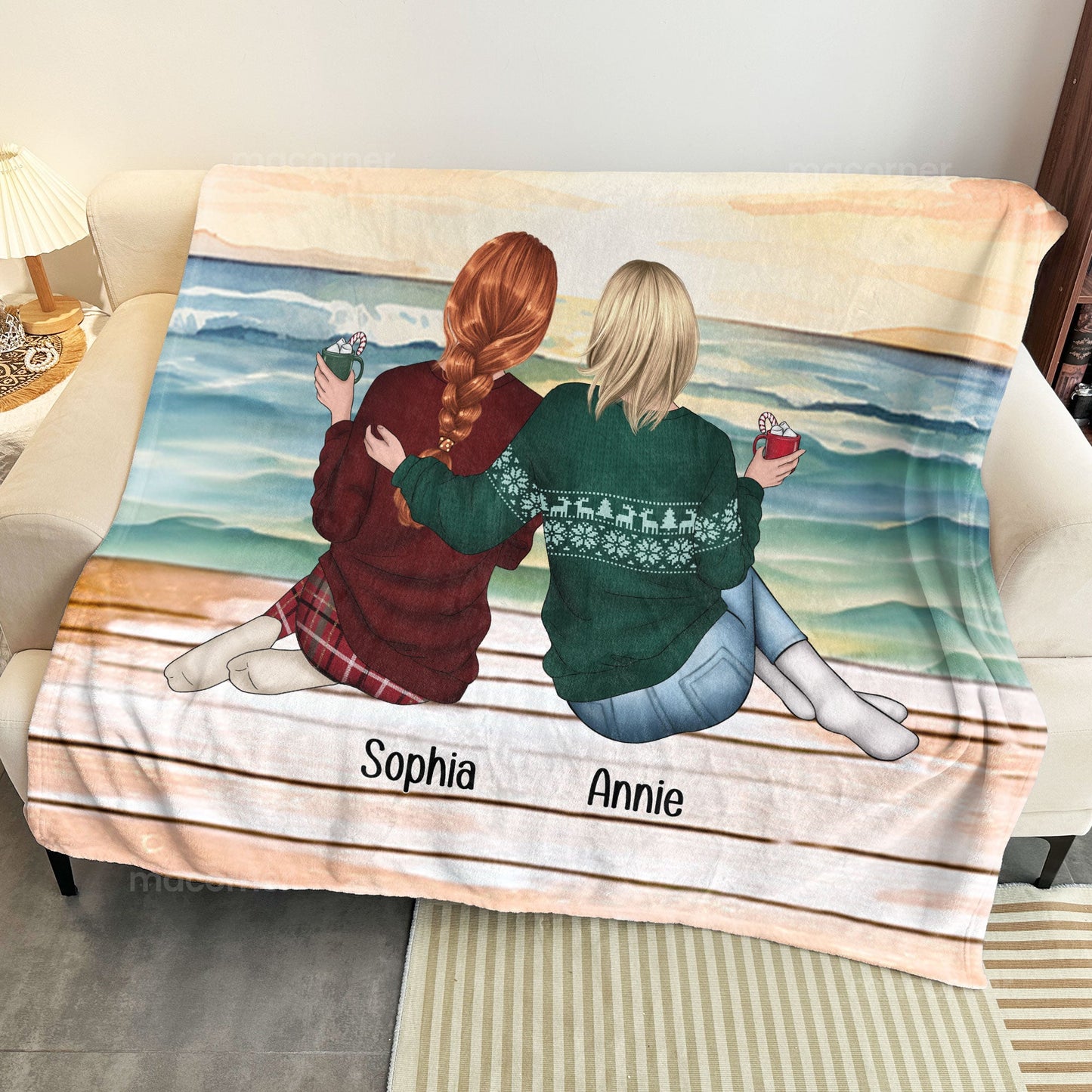 Personalized 'I Am The Storm' Blanket: Empowering Gift for Daughter