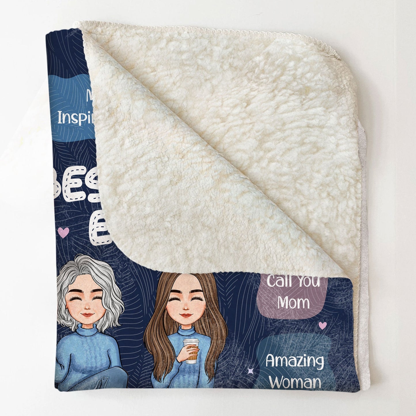 Personalized Mother-Daughter Blanket: 'I Am Who I Am Today Because Of You'