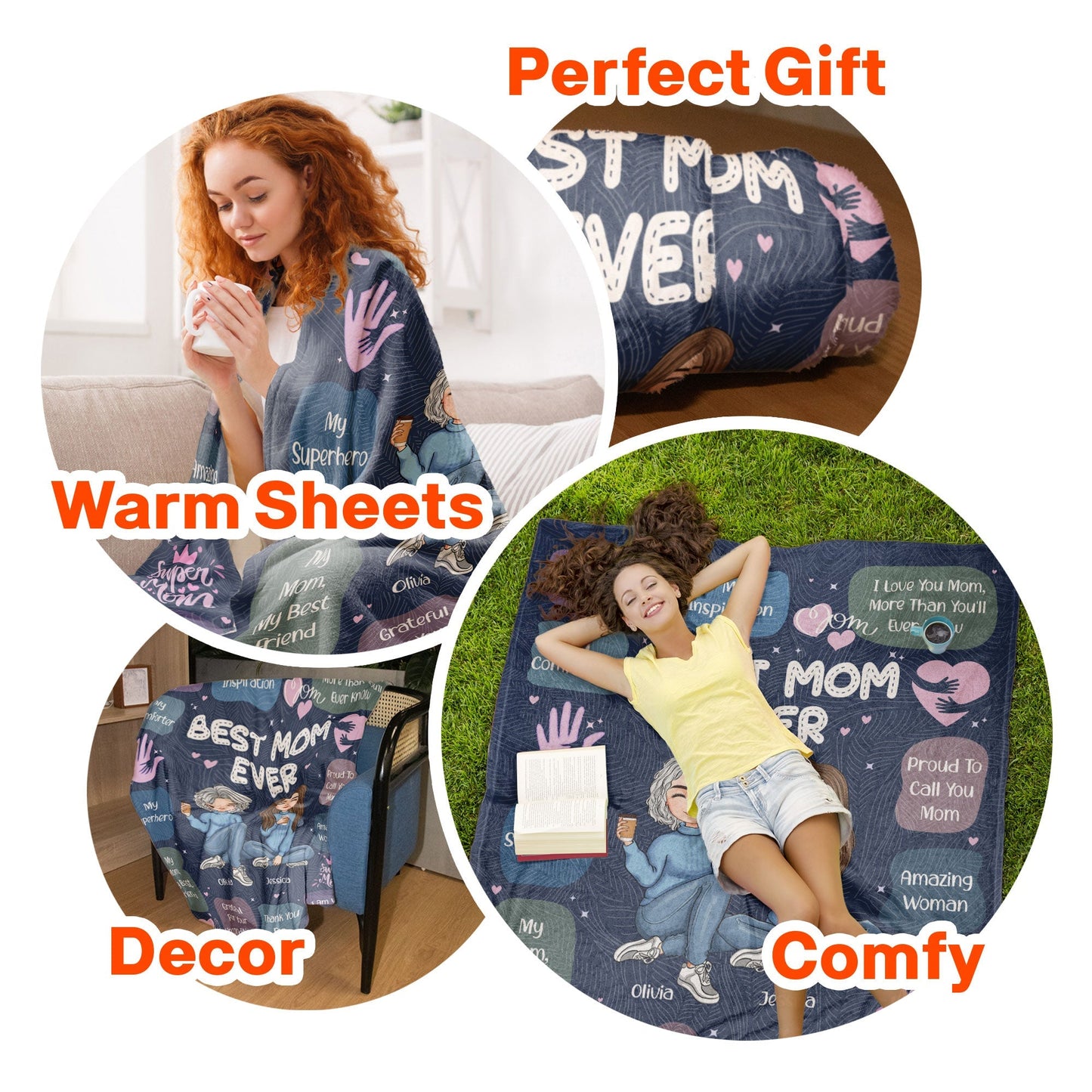 Personalized Mother-Daughter Blanket: 'I Am Who I Am Today Because Of You'