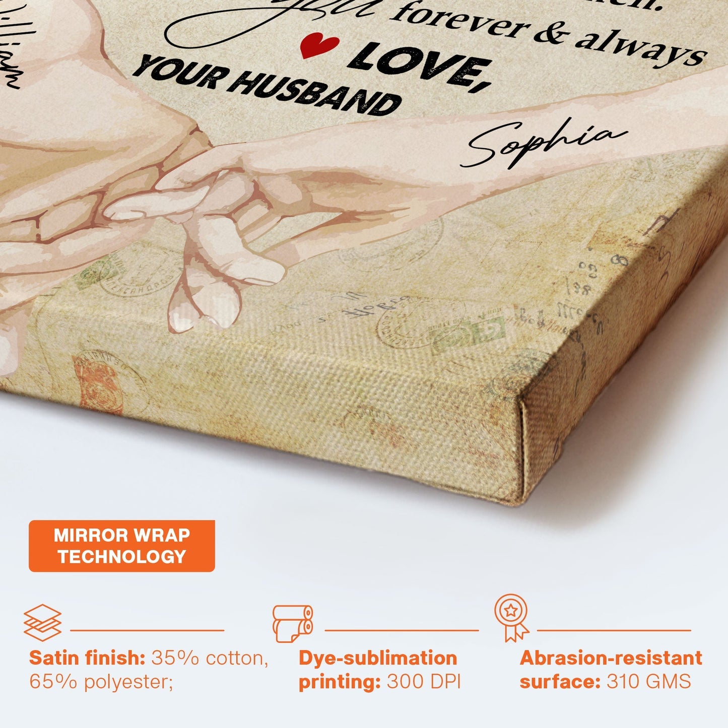 Personalized 'You Complete Me' Canvas | Heartfelt Gift for Wife - Anniversary & Valentine's