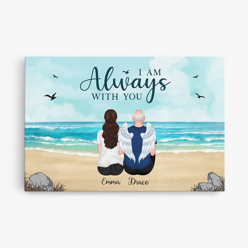Personalized 'Always I Am With You' Memorial For Loved One Canvas Gift for Grandparents
