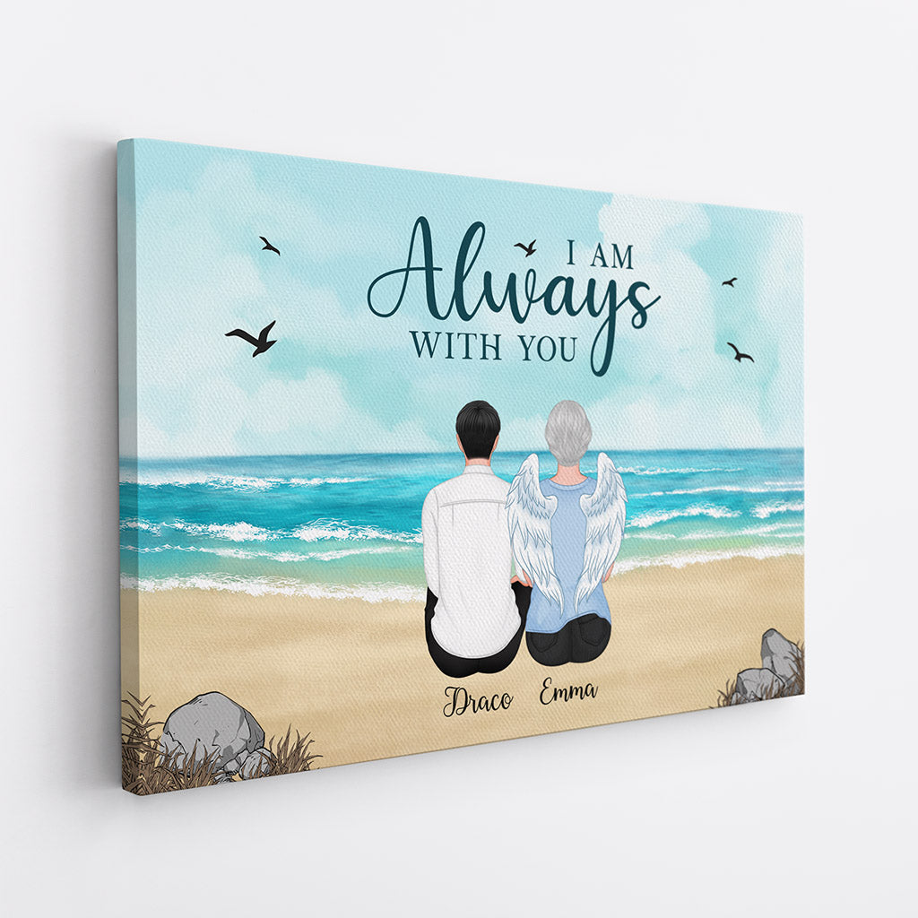 Personalized 'Always I Am With You' Memorial For Loved One Canvas Gift for Grandparents