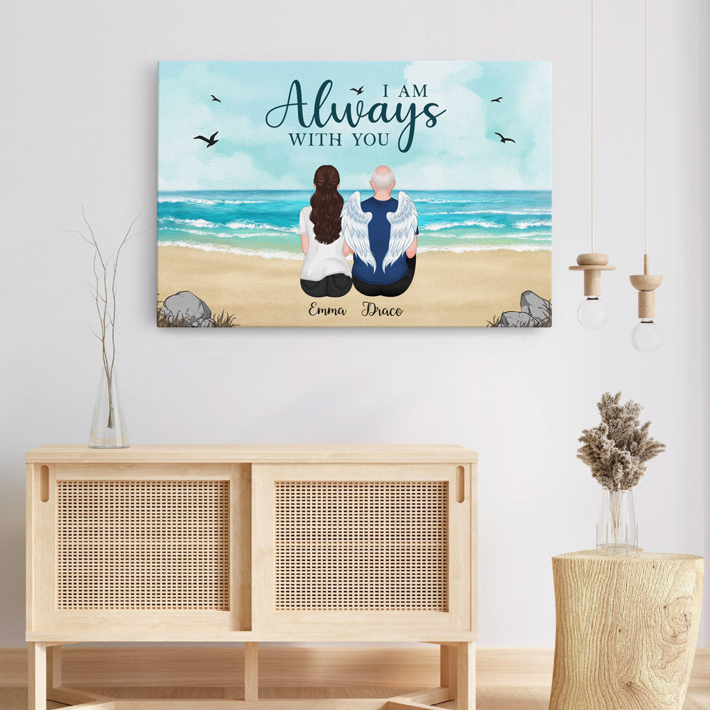 Personalized 'Always I Am With You' Memorial For Loved One Canvas Gift for Grandparents