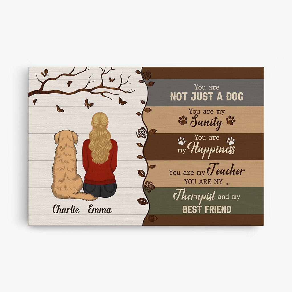 Personalized Dog Lover Canvas: 'You Are My Best Friend' Keepsake