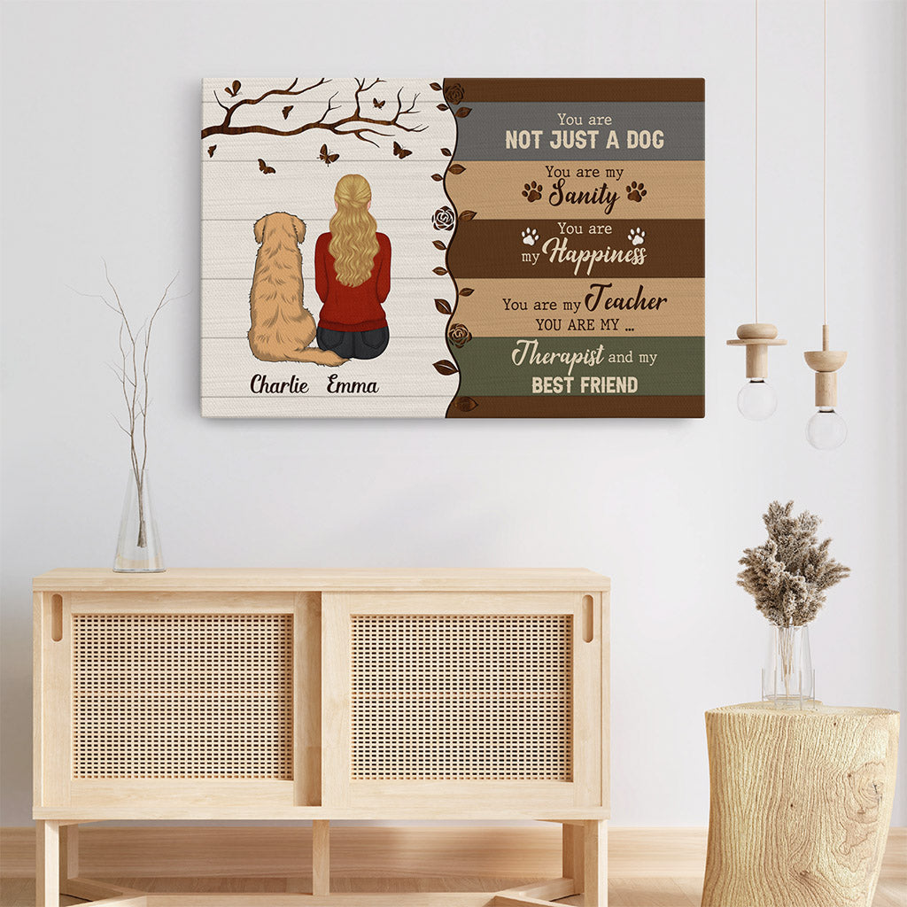 Personalized Dog Lover Canvas: 'You Are My Best Friend' Keepsake