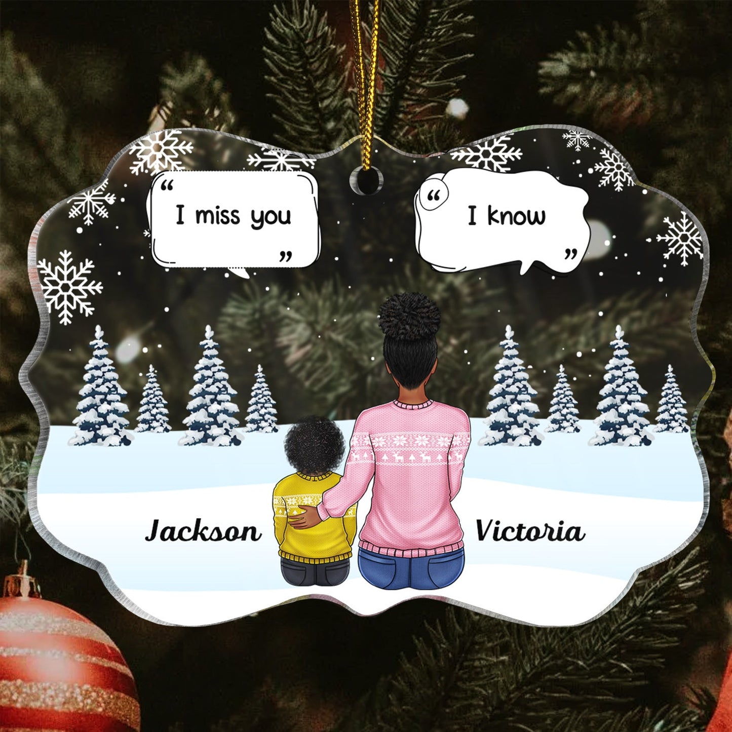 Personalized Memorial For Loved One Family Ornament: 'I'm Always With You' Keepsake Gift