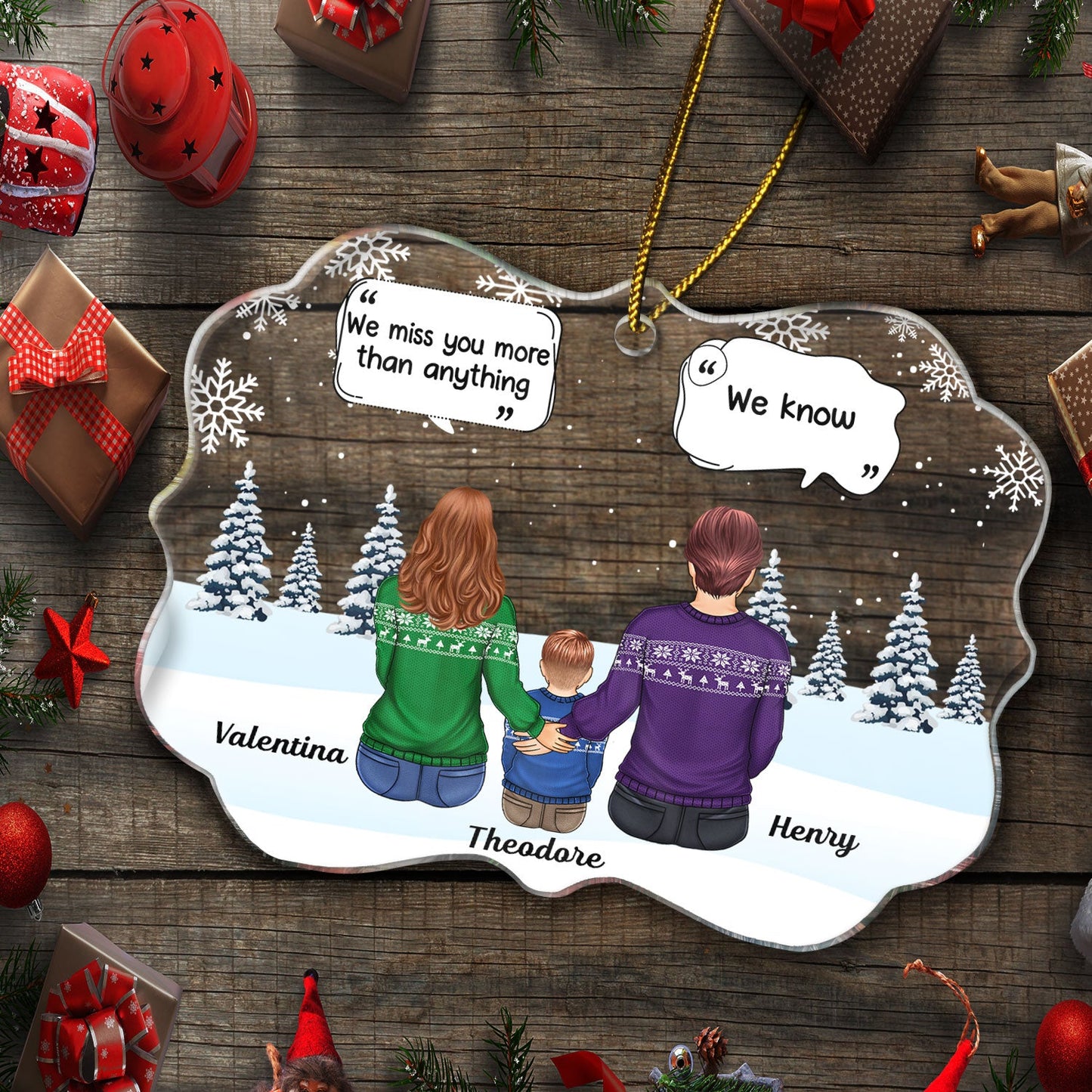 Personalized Memorial For Loved One Family Ornament: 'I'm Always With You' Keepsake Gift