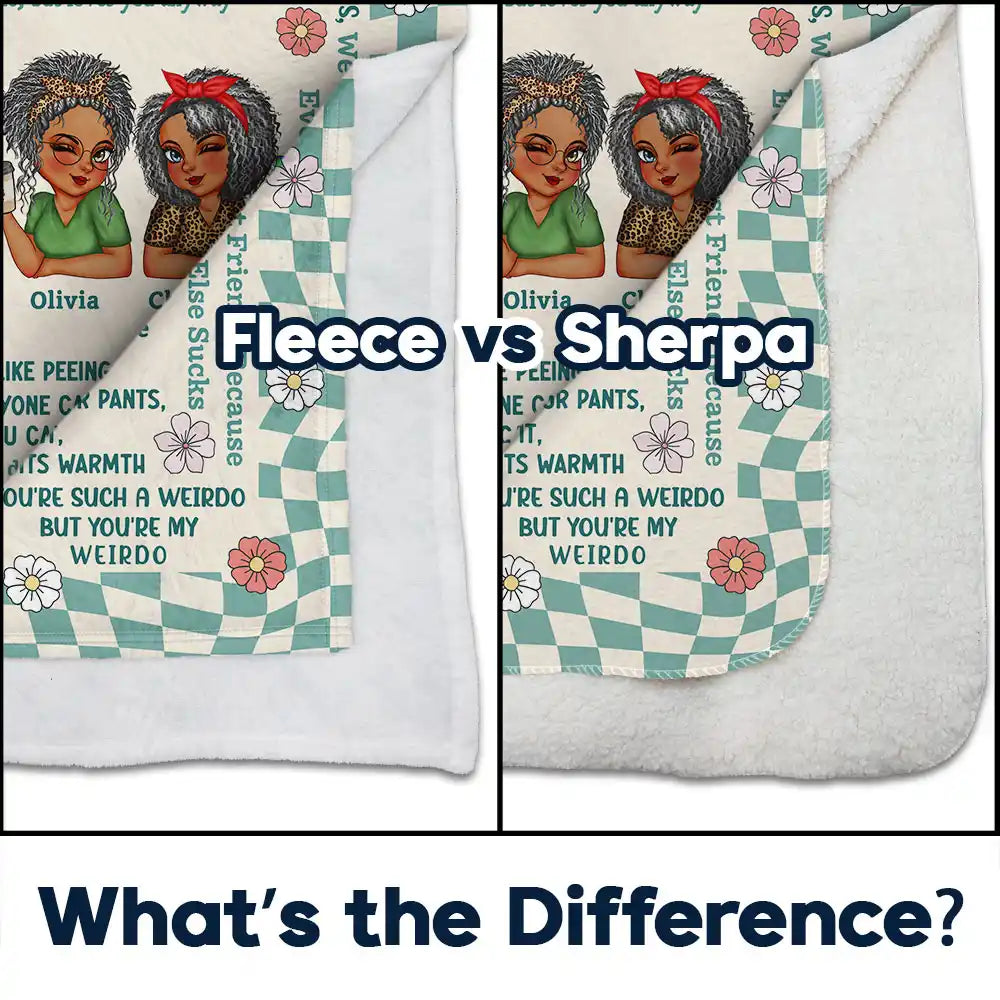 Personalized Best Friend Blanket: "You Know Too Much" Custom Gift