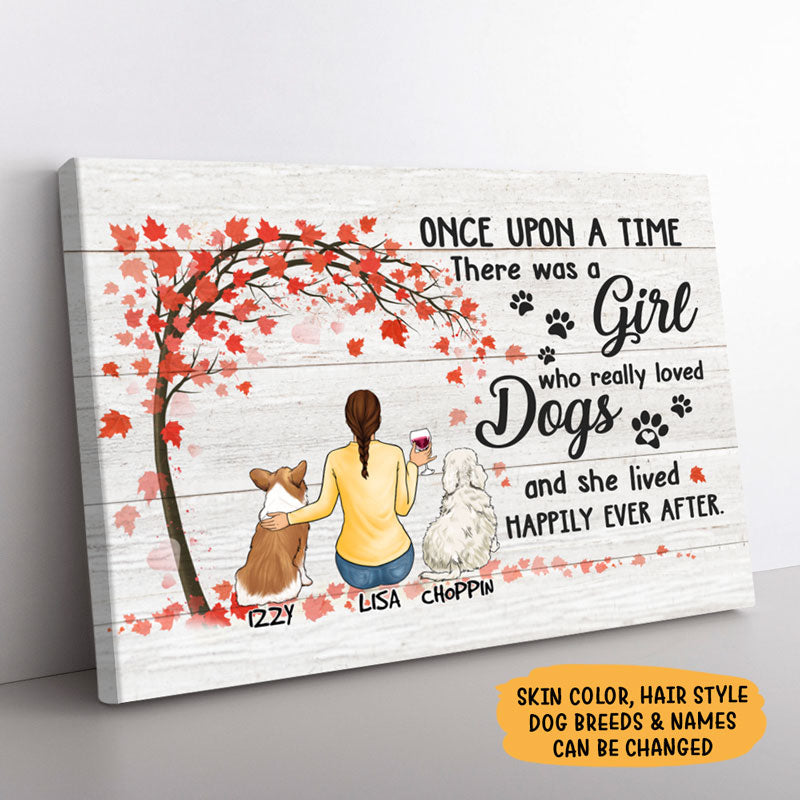 Custom 'Happily Ever After' Canvas for Dog Lovers & Pet Moms
