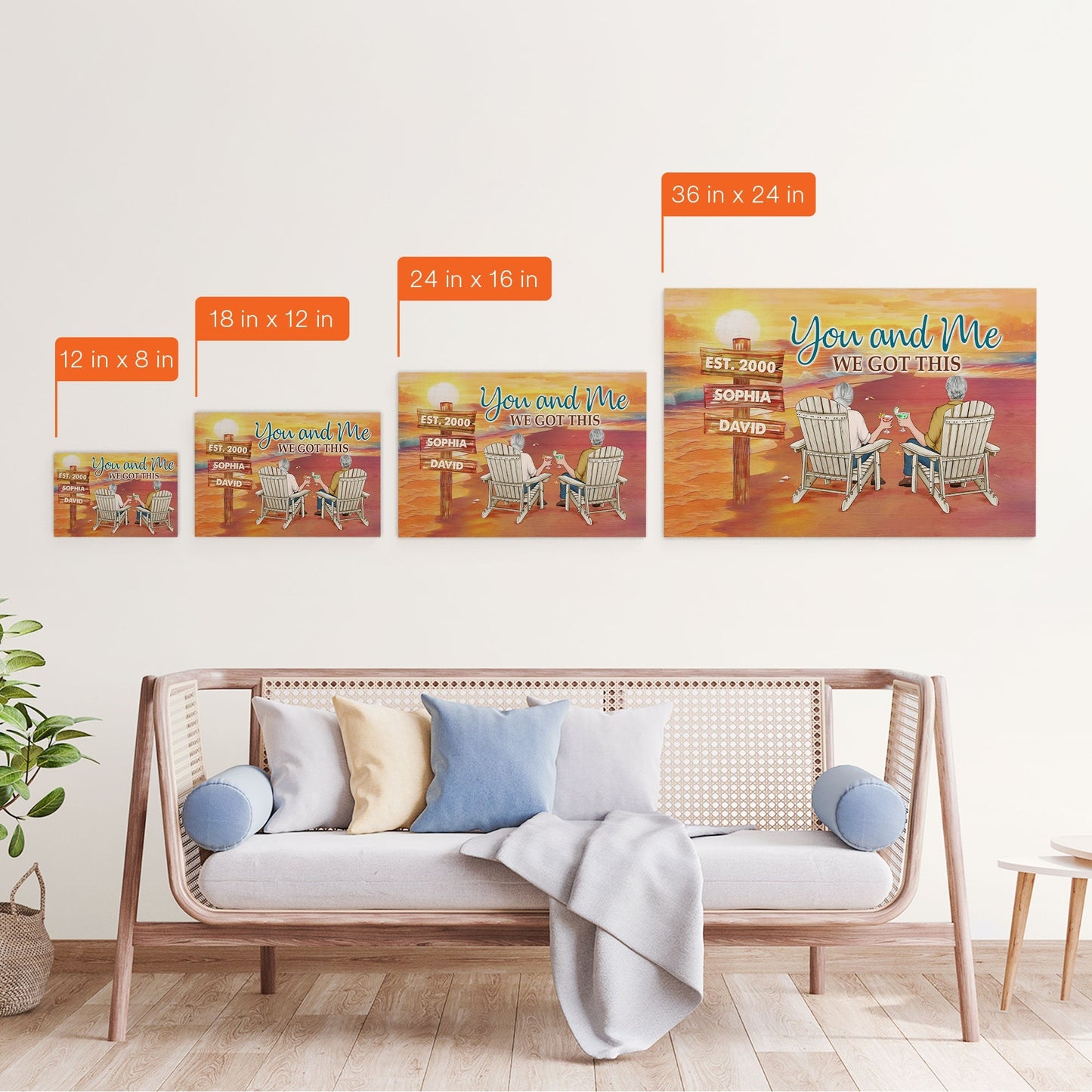 Custom Couple's 'You & Me We Got This' Canvas - Personalized Anniversary Gift