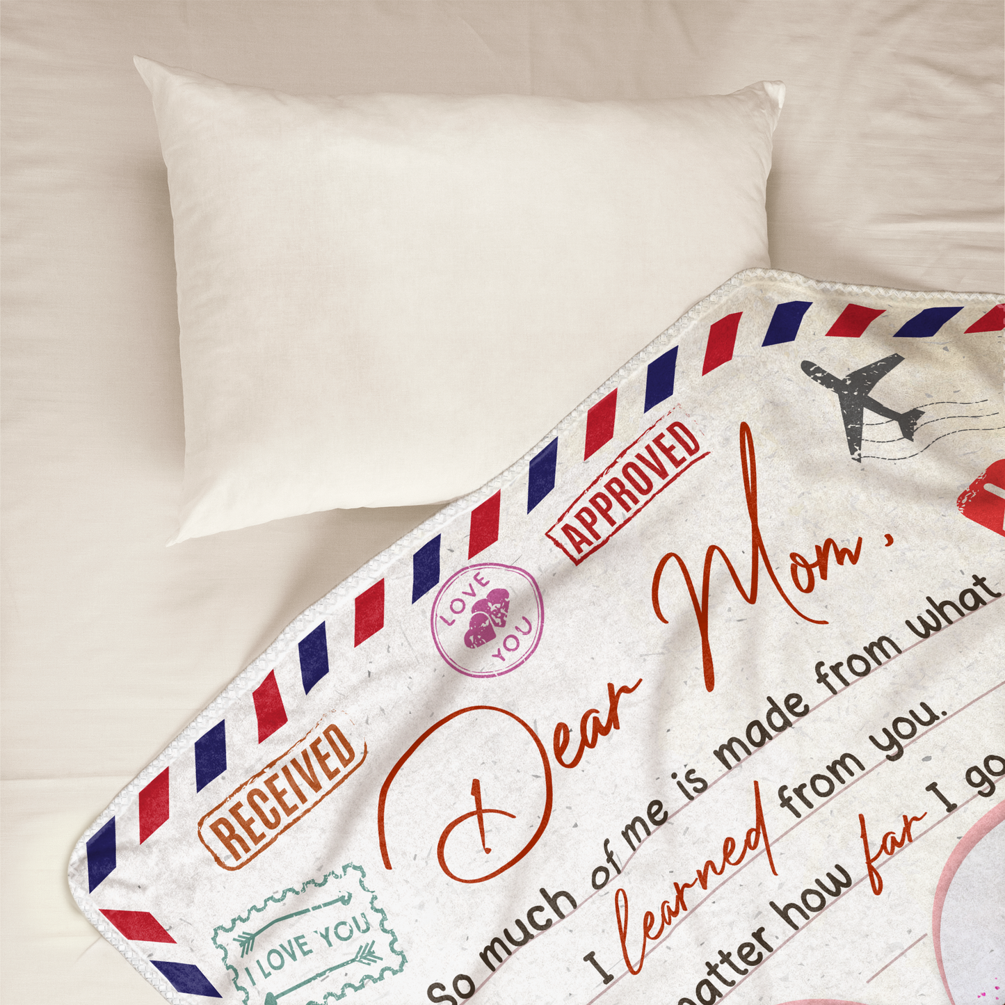 Custom 'Always Your Little Girl' Blanket – Heartfelt Gift for Mom