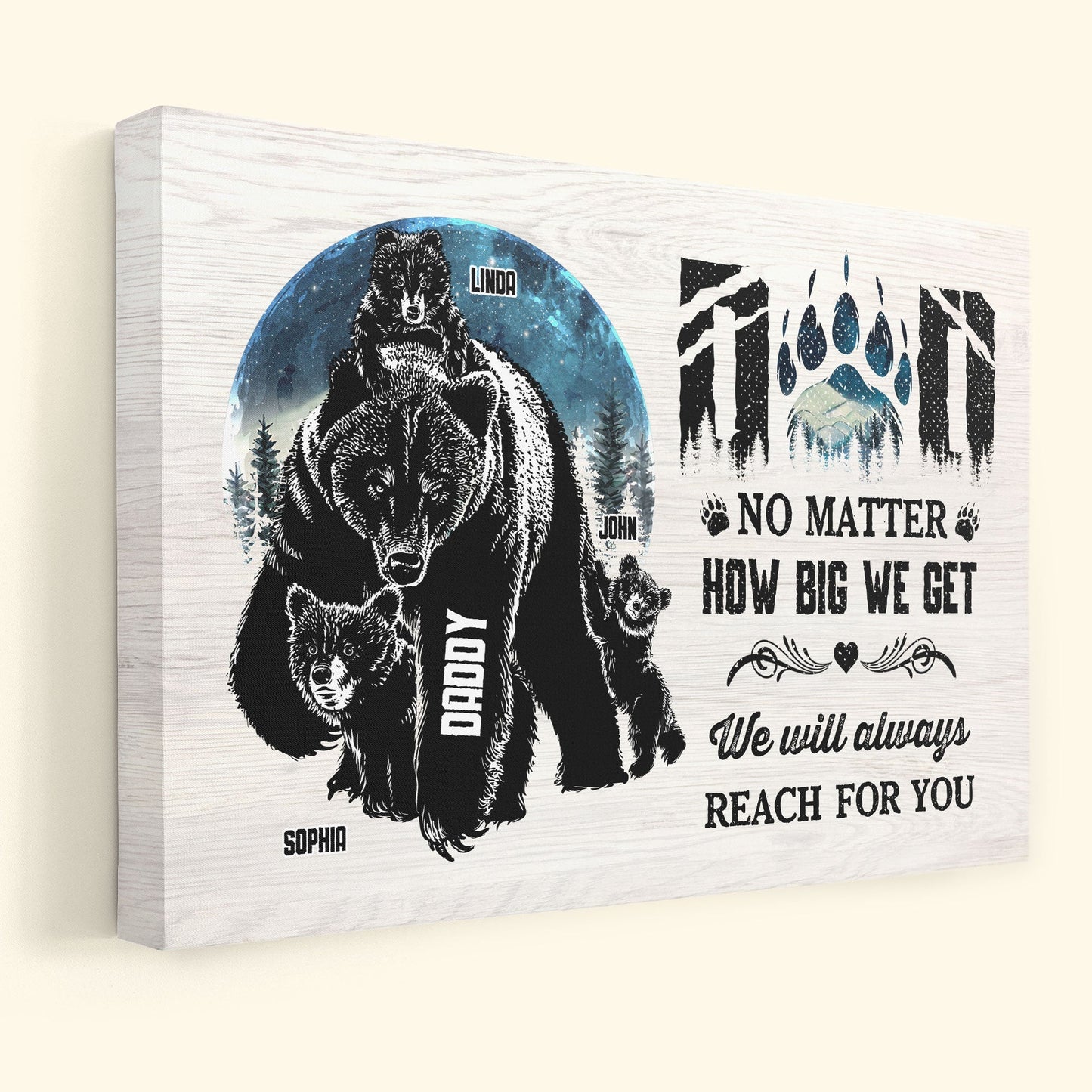 We'll Always Reach For You - Personalized Wrapped Canvas