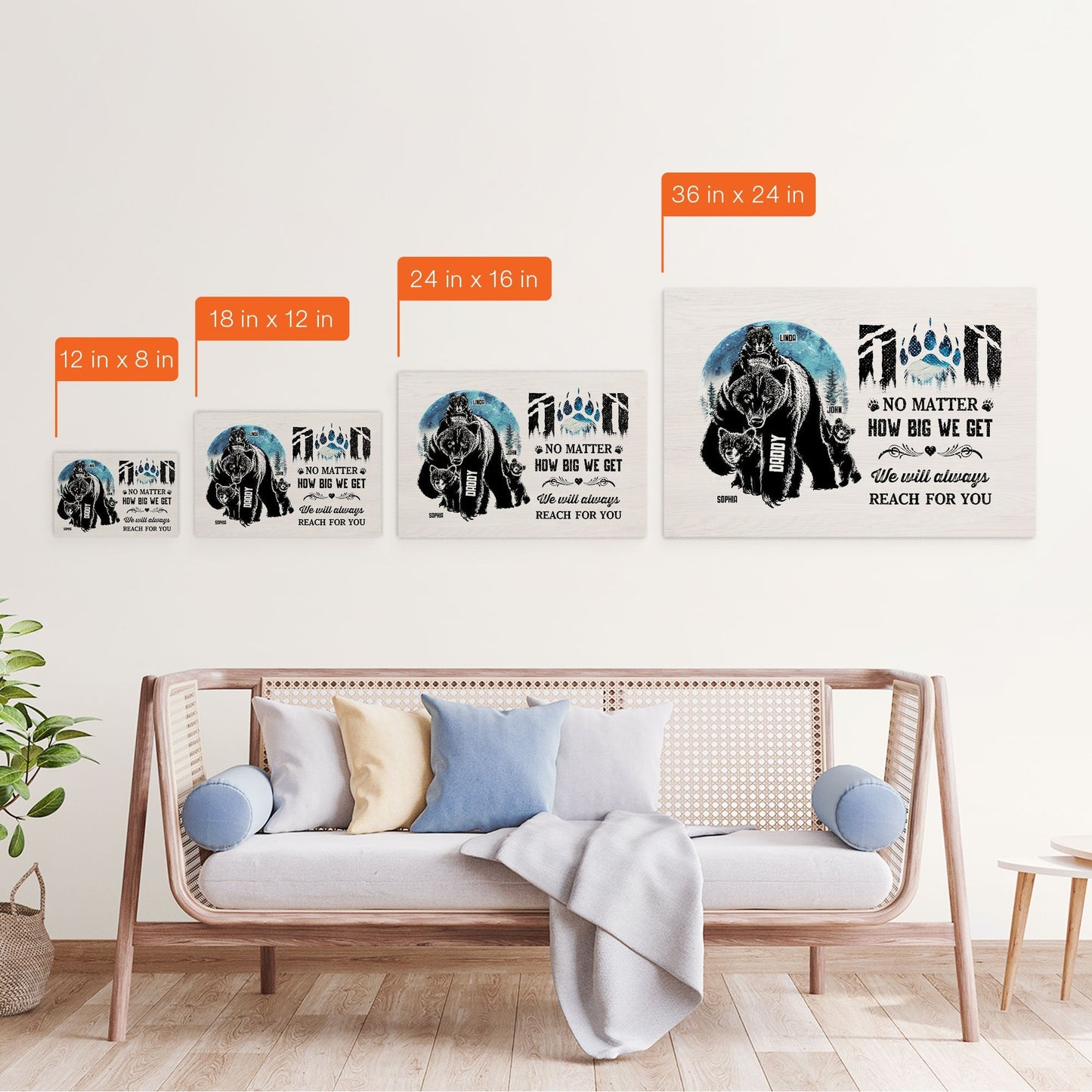 We'll Always Reach For You - Personalized Wrapped Canvas