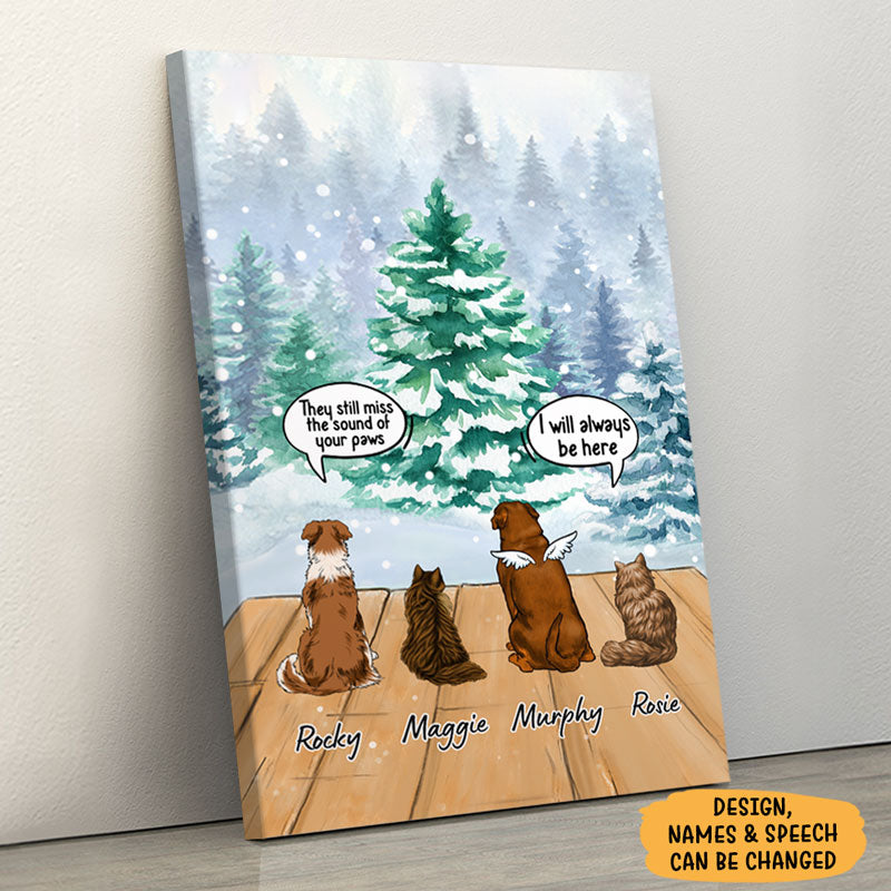 Personalized Pet Memorial For Loved One Canvas: 'I Still Talk About You' Remembrance Gift