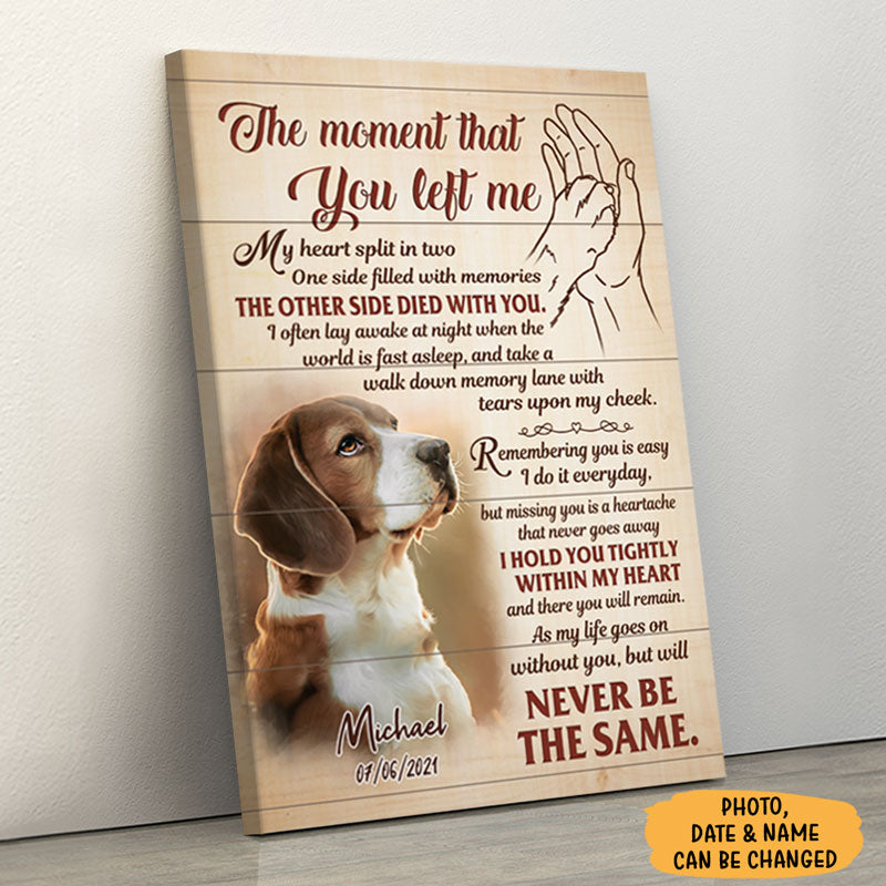 Forever in Our Hearts - Personalized Pet Memorial Canvas