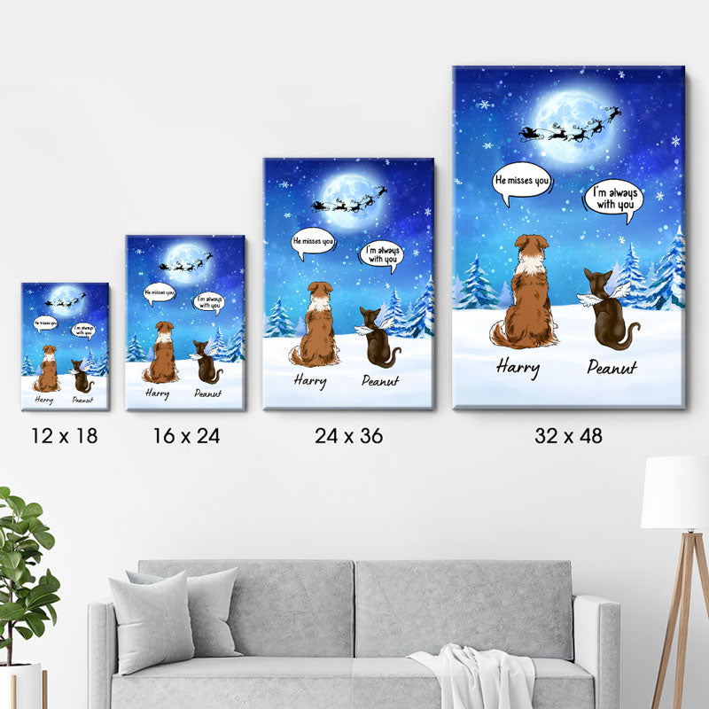 Personalized Pet Memorial For Loved One Canvas: 'I Still Talk About You' Remembrance Gift