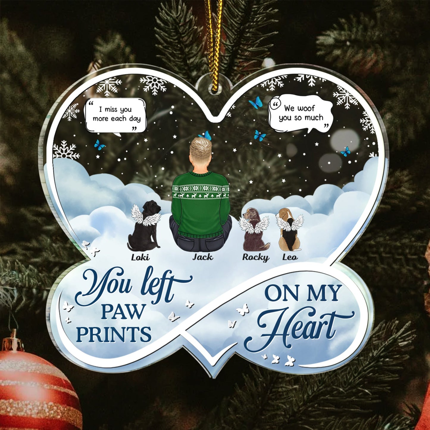 Personalized Pet Memorial For Loved One Ornament: 'If Love Could Have Saved You'
