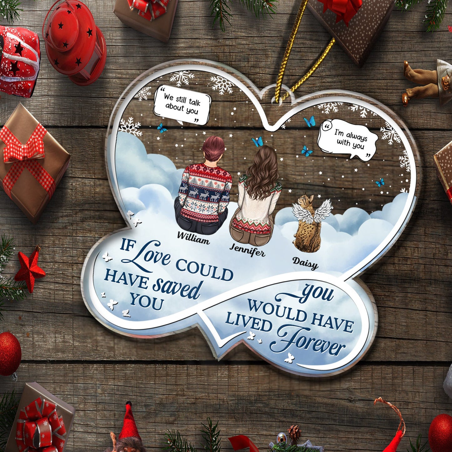 Personalized Pet Memorial For Loved One Ornament: 'If Love Could Have Saved You'